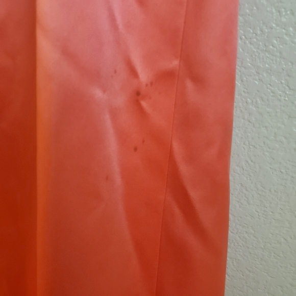 Vintage 90s Cache Strapless Satin Coral Evening Prom Formal Dress Y2K - Picture 6 of 8